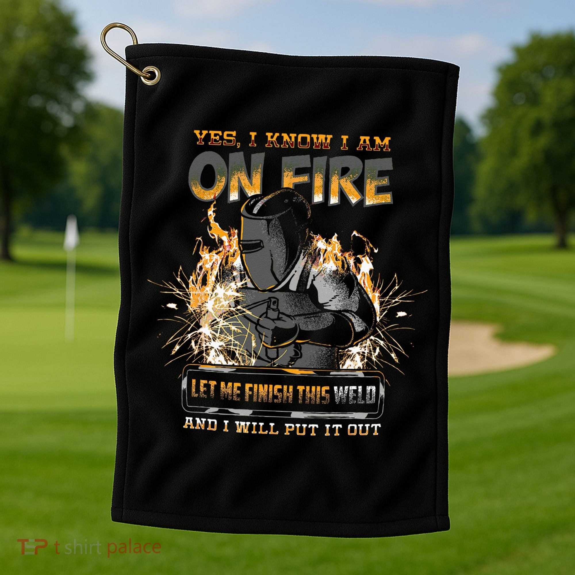 Welding Funny Saying Welder Golf Towel