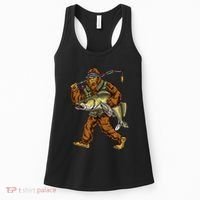 Walleye Fishing Sauger Hunting Bigfoot Fishermen Women's Tank Top thumb 0