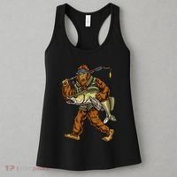 Walleye Fishing Sauger Hunting Bigfoot Fishermen Women's Tank Top thumb 3
