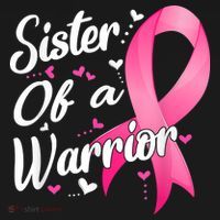 Womens Fighter Sister Of A Warrior Breast Cancer Fighting T-Shirt thumb 7