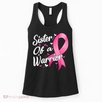 Womens Fighter Sister Of A Warrior Breast Cancer Fighting Women's Tank Top thumb 0