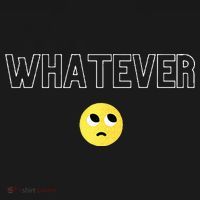 Whatever Funny Sarcastic USA-Made Doggie Bandana thumb 2
