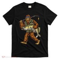 Walleye Fishing Sauger Hunting Bigfoot Fishermen T-Shirt thumb 0