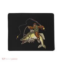 Walleye Fishing Sauger Hunting Bigfoot Fishermen Mousepad thumb 0