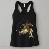 Walleye Fishing Sauger Hunting Bigfoot Fishermen Women's Tank Top thumb 3