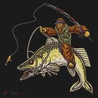 Walleye Fishing Sauger Hunting Bigfoot Fishermen Kids Sweatshirt thumb 2