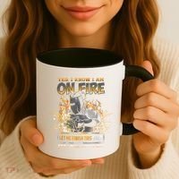 Welding Funny Saying Welder Yes I Know I Am On Fire Let Me Finish This Weld Coffee Mug thumb 3
