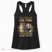 Welding Funny Saying Welder Yes I Know I Am On Fire Let Me Finish This Weld Women's Tank Top thumb 0