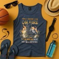 Welding Funny Saying Welder Yes I Know I Am On Fire Let Me Finish This Weld Tank Top thumb 4