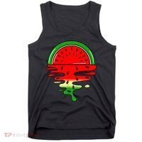 Watermelon Fruit Summer Sunset Tank Top thumb 0