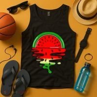 Watermelon Fruit Summer Sunset Tank Top thumb 4