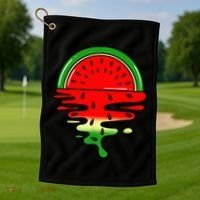 Watermelon Fruit Summer Sunset Golf Towel thumb 1