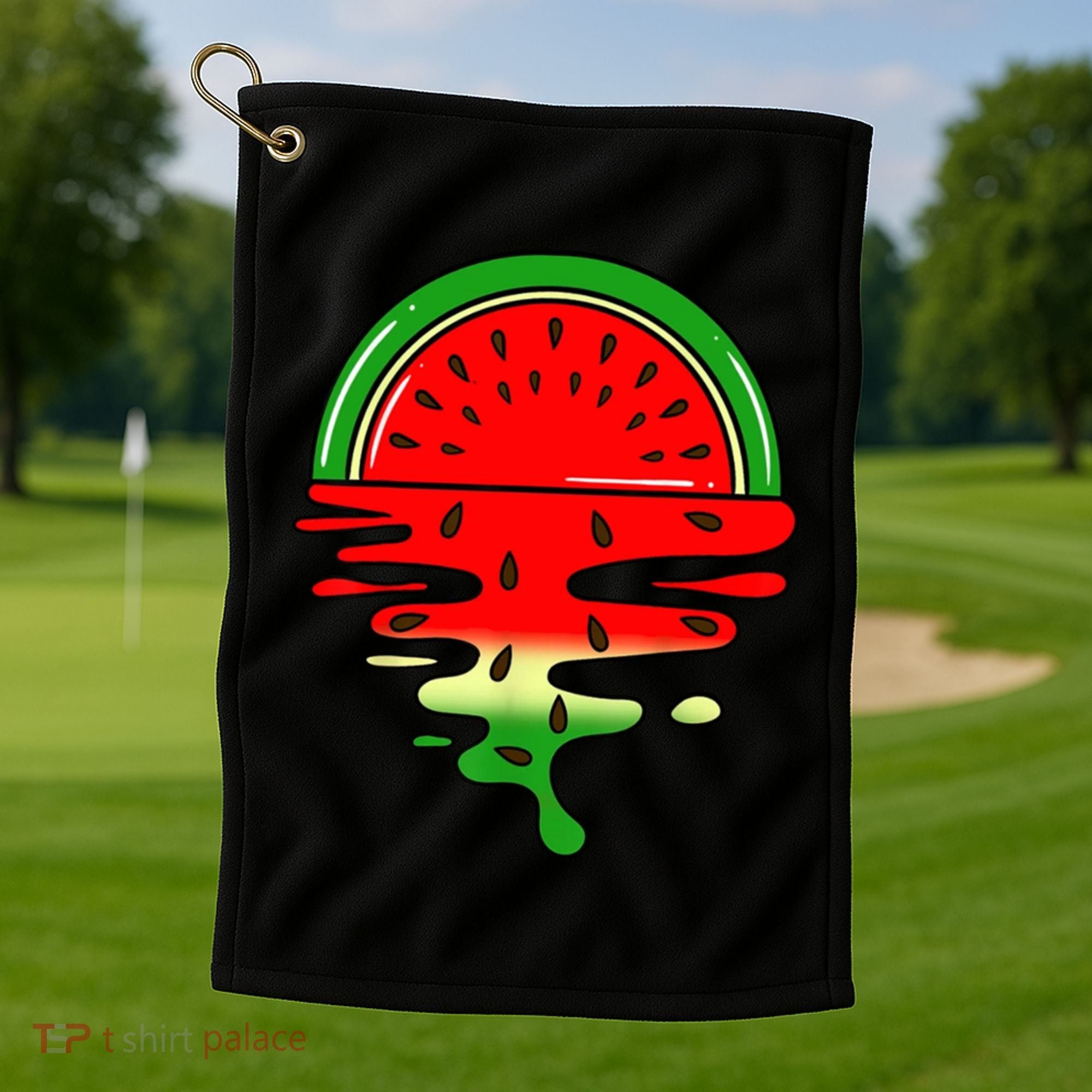 Watermelon Fruit Summer Sunset Golf Towel
