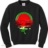 Watermelon Fruit Summer Sunset Kids Sweatshirt thumb 0