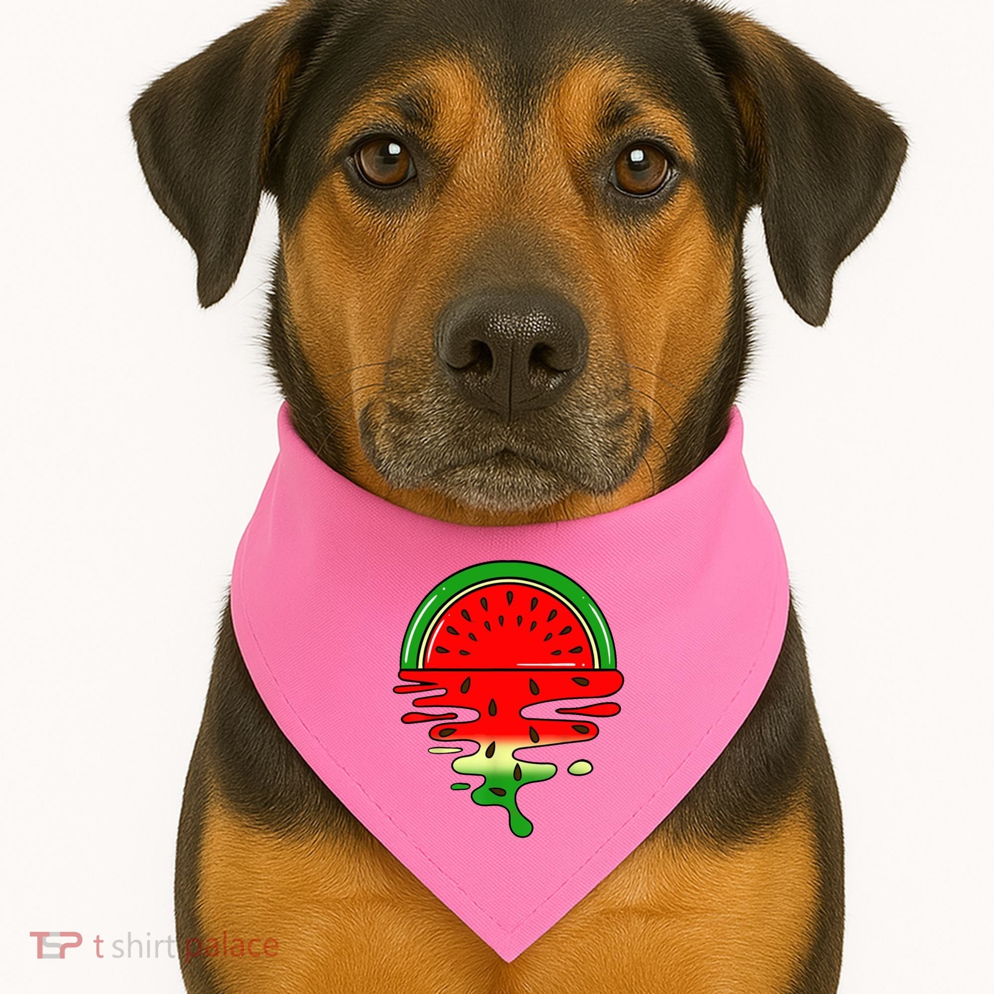 Watermelon Fruit Summer Sunset USA-Made Doggie Bandana