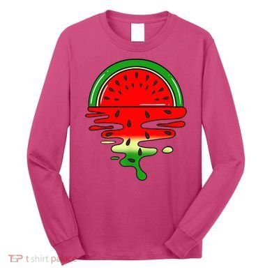 Watermelon Fruit Summer Sunset Long Sleeve Shirt