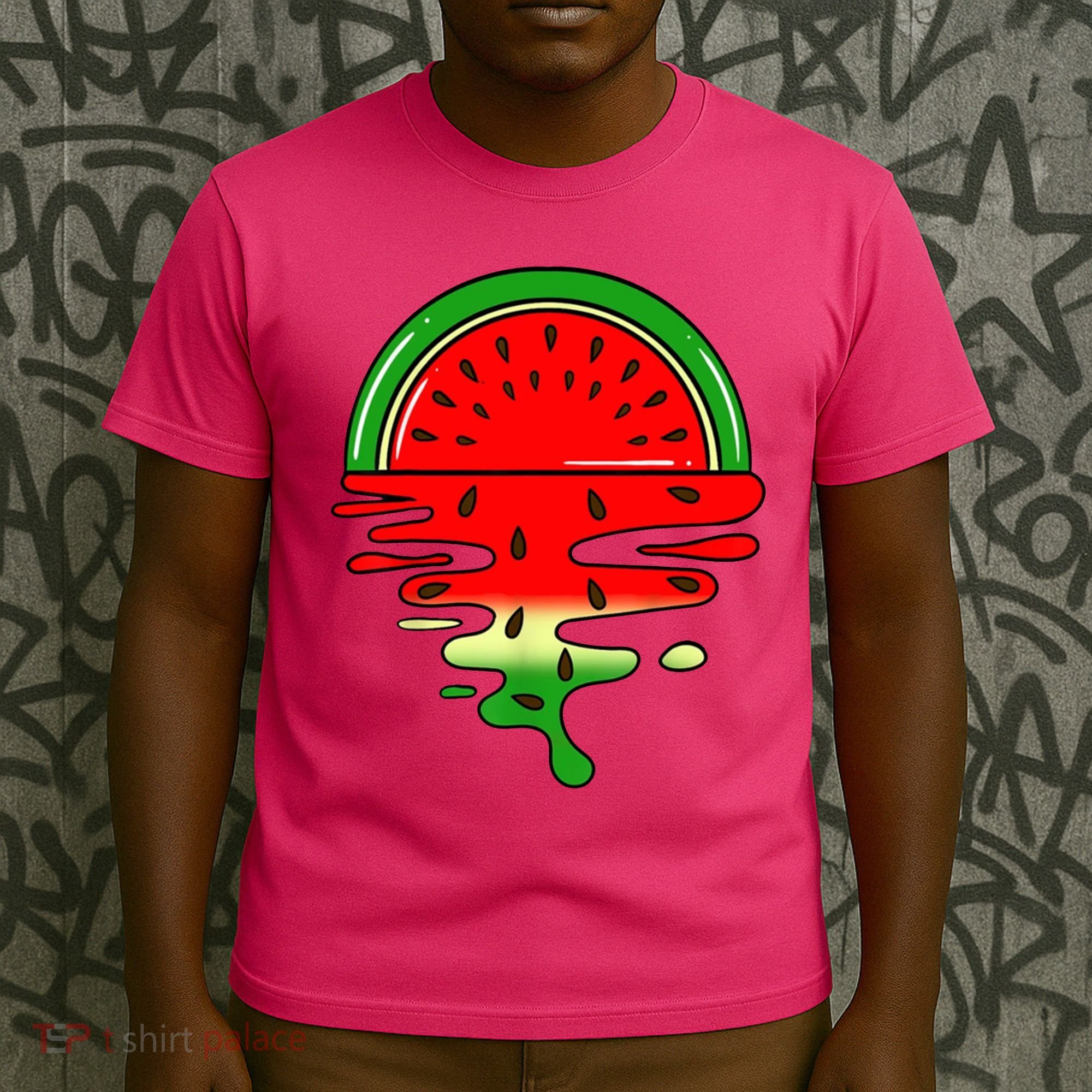 Watermelon Fruit Summer Sunset T-Shirt