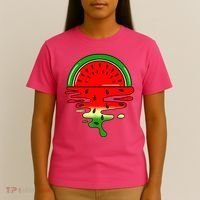 Watermelon Fruit Summer Sunset T-Shirt thumb 4