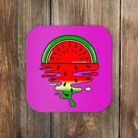 Watermelon Fruit Summer Sunset Coaster thumb 0