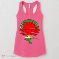 Watermelon Fruit Summer Sunset Women's Tank Top thumb 0