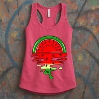 Watermelon Fruit Summer Sunset Women's Tank Top thumb 3