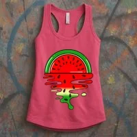 Watermelon Fruit Summer Sunset Women's Tank Top thumb 3