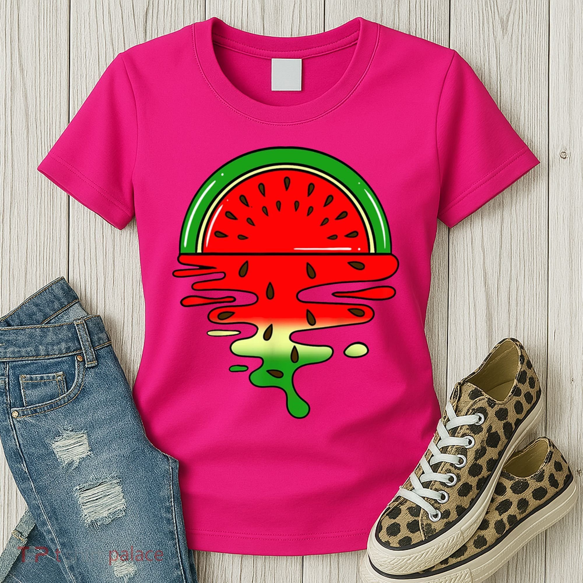 Watermelon Fruit Summer Sunset Women's T-Shirt