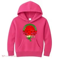 Watermelon Fruit Summer Sunset Kids Hoodie thumb 0