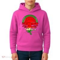 Watermelon Fruit Summer Sunset Kids Hoodie thumb 4