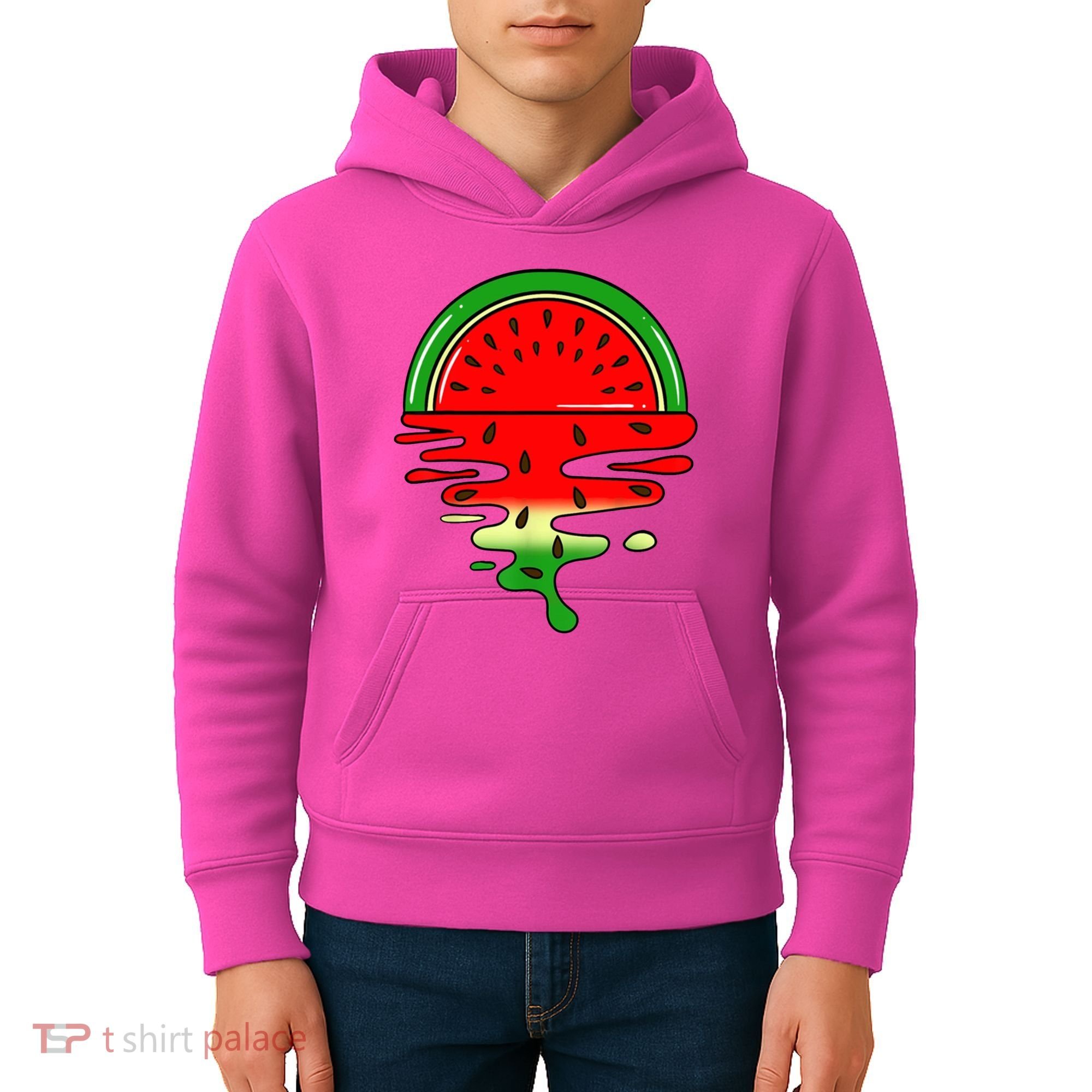 Watermelon Fruit Summer Sunset Kids Hoodie
