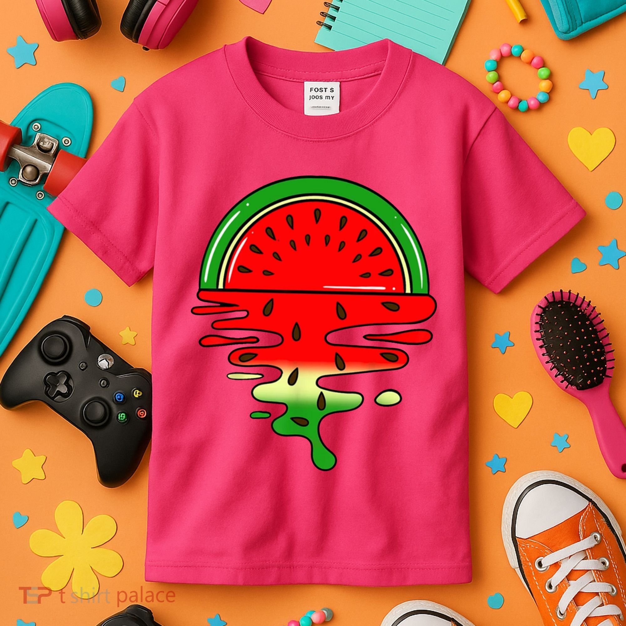 Watermelon Fruit Summer Sunset Kids T-Shirt