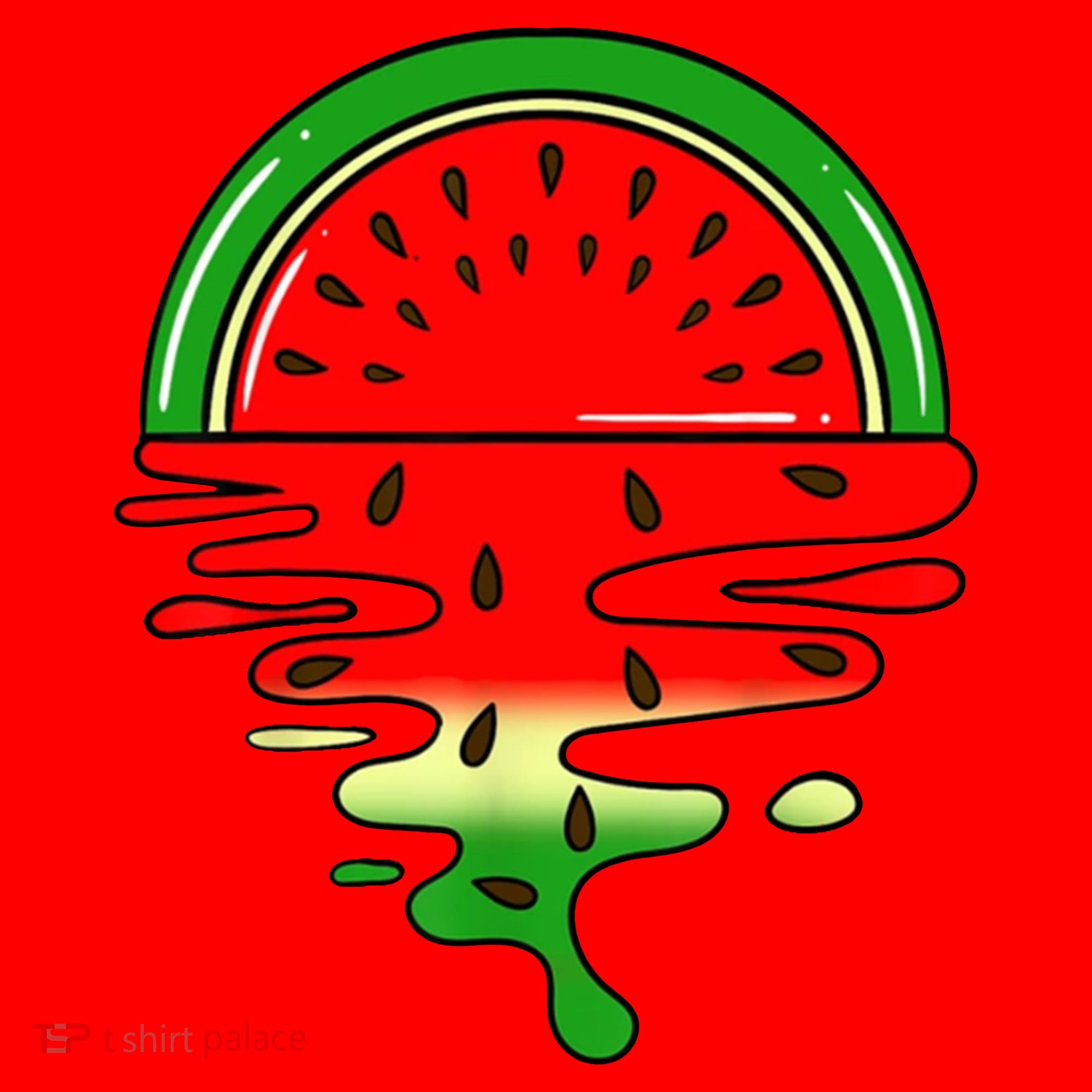 Watermelon Fruit Summer Sunset Santa Hat