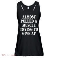 Workout Funny Saying Gym Quote Sarcastic Exercise Fitness Ladies Essential Flowy Tank thumb 0