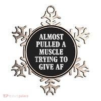 Workout Funny Saying Gym Quote Sarcastic Exercise Fitness Ornament thumb 0