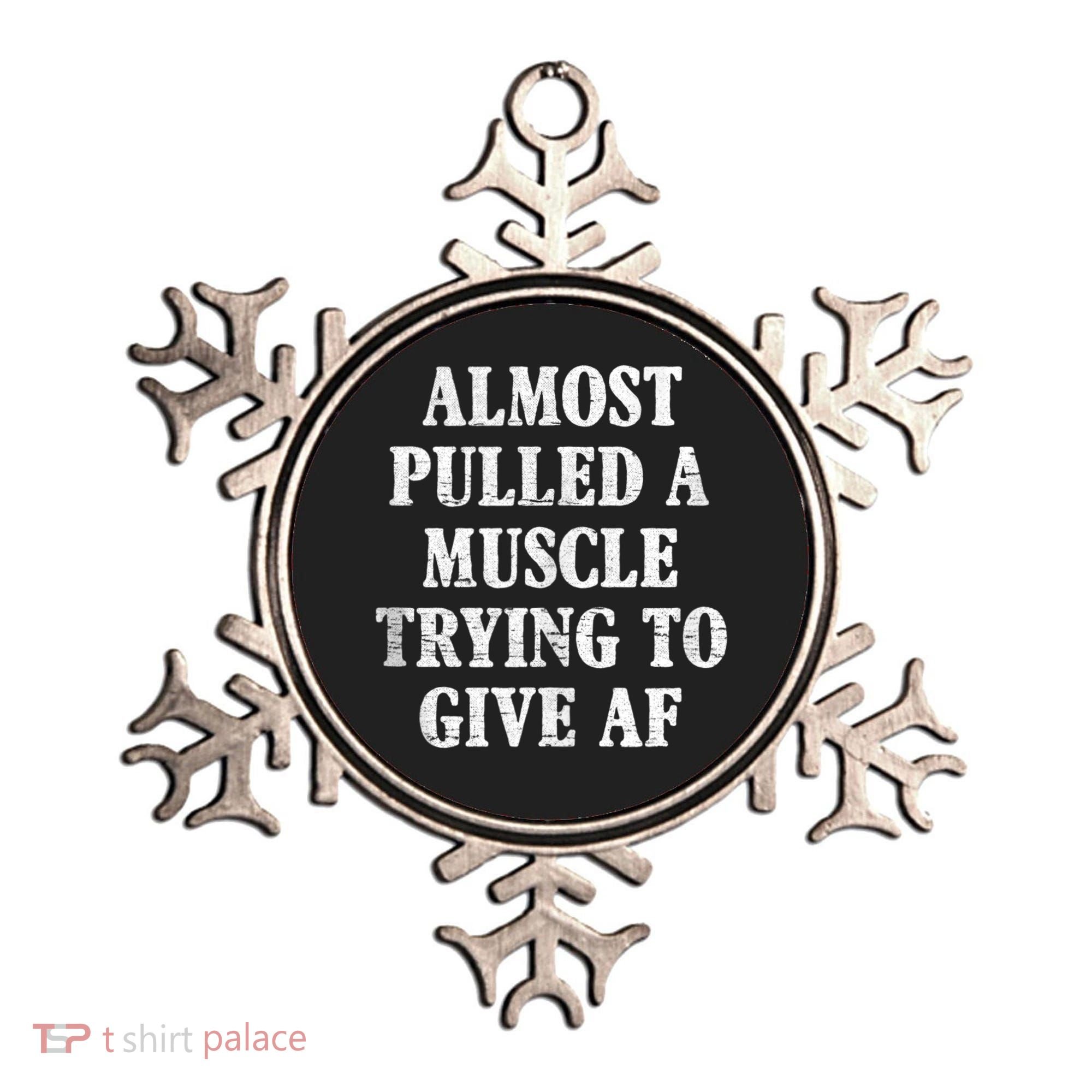 Workout Funny Saying Gym Quote Sarcastic Exercise Fitness Ornament