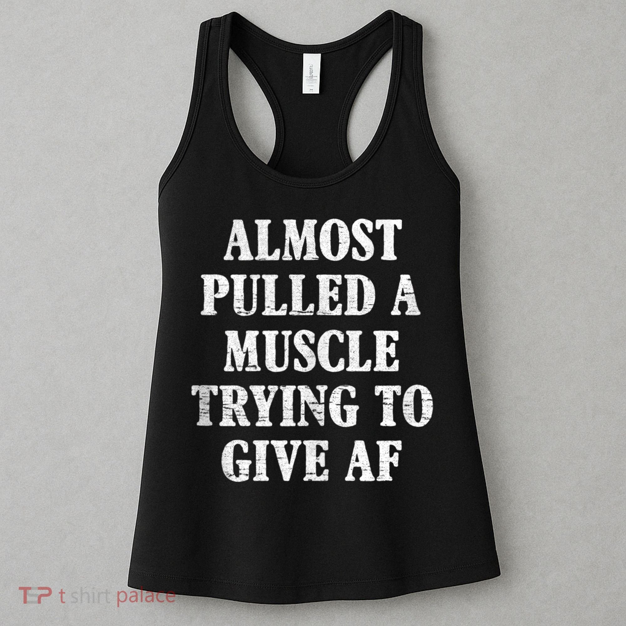 Workout Funny Saying Gym Quote Sarcastic Exercise Fitness Women's Tank Top