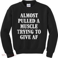 Workout Funny Saying Gym Quote Sarcastic Exercise Fitness Kids Sweatshirt thumb 0