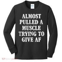 Workout Funny Saying Gym Quote Sarcastic Exercise Fitness Kids Long Sleeve Shirt thumb 0