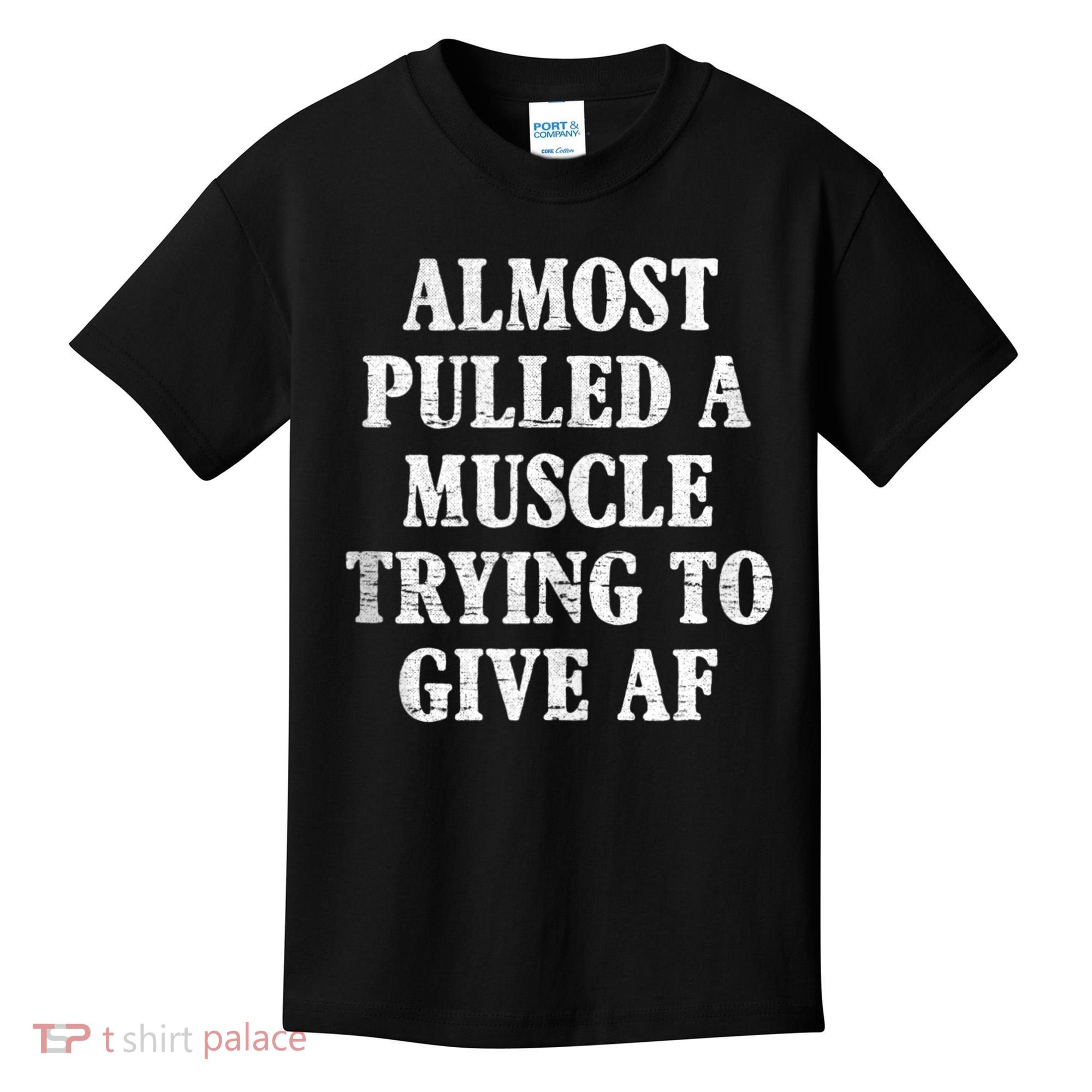 Workout Funny Saying Gym Quote Sarcastic Exercise Fitness Kids T-Shirt