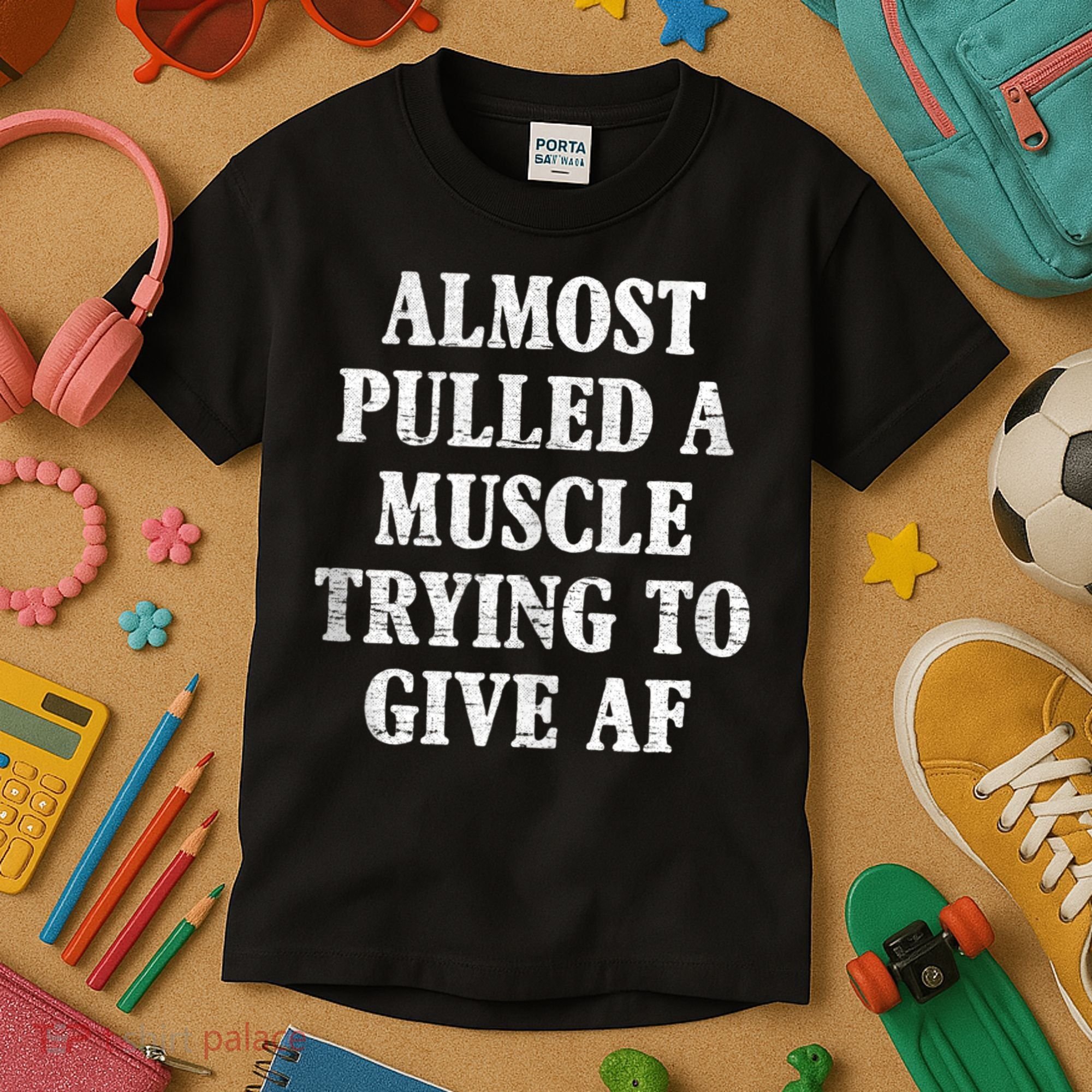Workout Funny Saying Gym Quote Sarcastic Exercise Fitness Kids T-Shirt