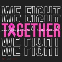 We Fight Together Breast Cancer Awareness Support Squad Beanie thumb 2