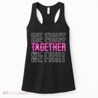 We Fight Together Breast Cancer Awareness Support Squad Women's Tank Top thumb 0