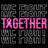 We Fight Together Breast Cancer Awareness Support Squad Toddler Hoodie thumb 2
