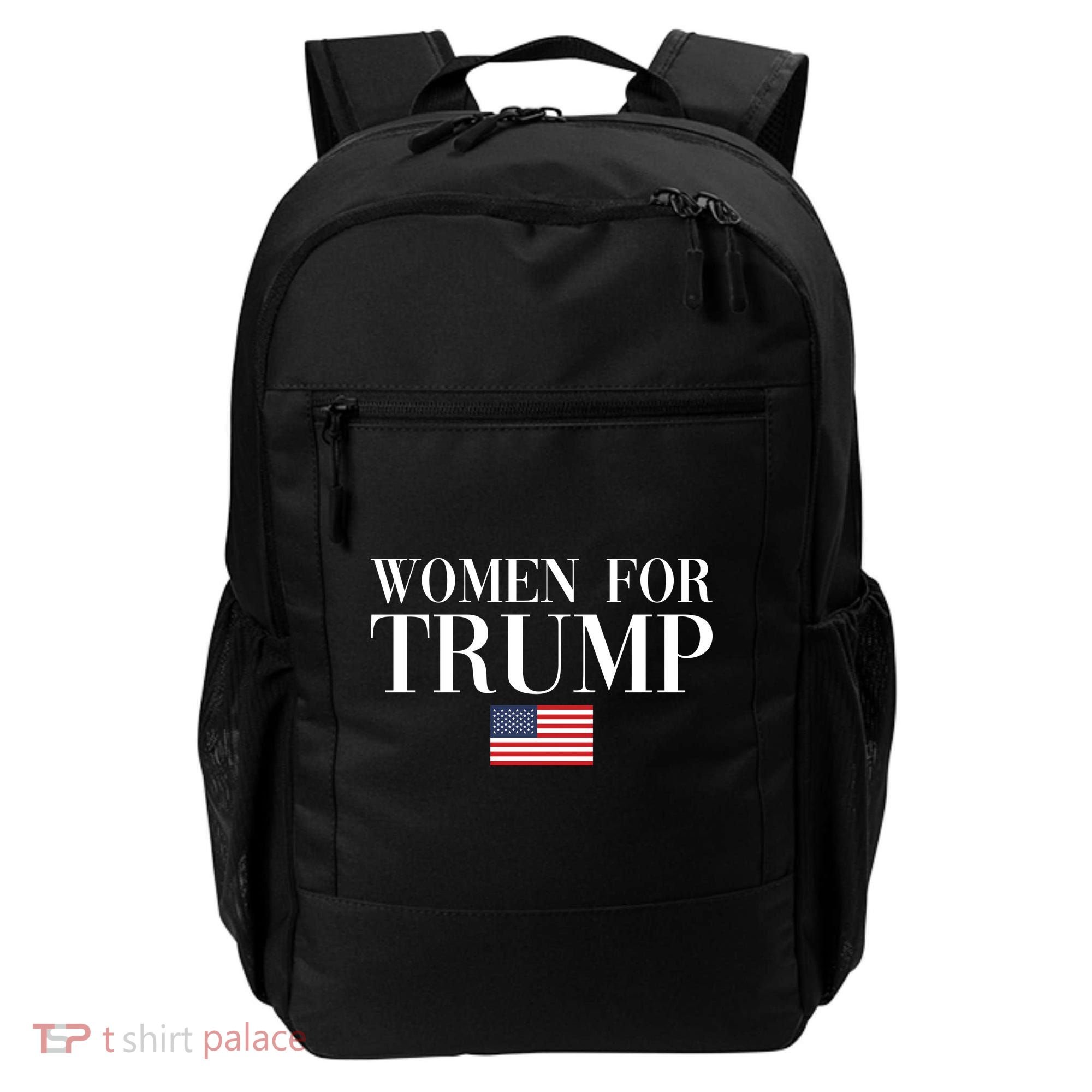Women For Trump American Flag Backpack