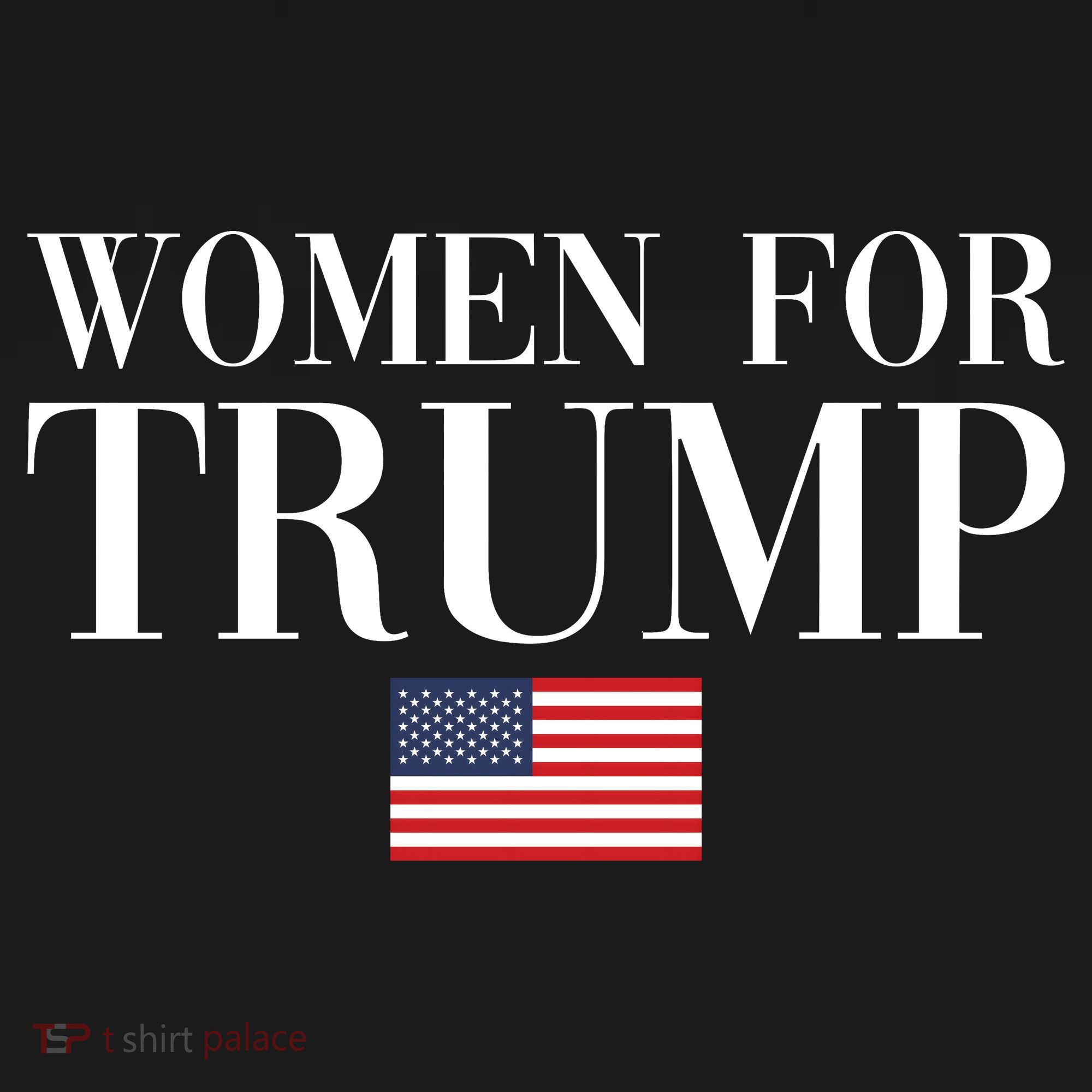 Women For Trump American Flag Backpack