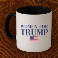 Women For Trump American Flag Coffee Mug thumb 2