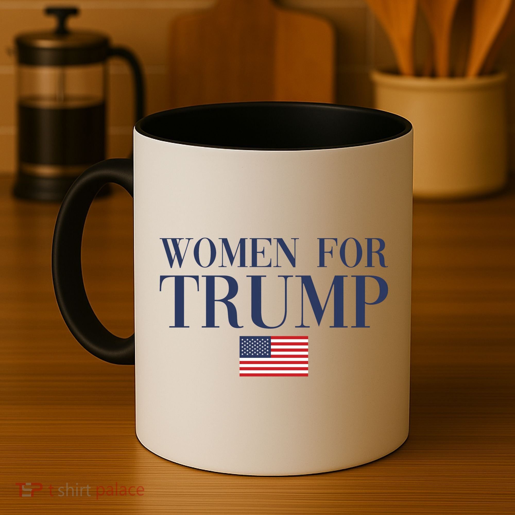 Women For Trump American Flag Coffee Mug