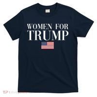 Women For Trump American Flag T-Shirt thumb 0