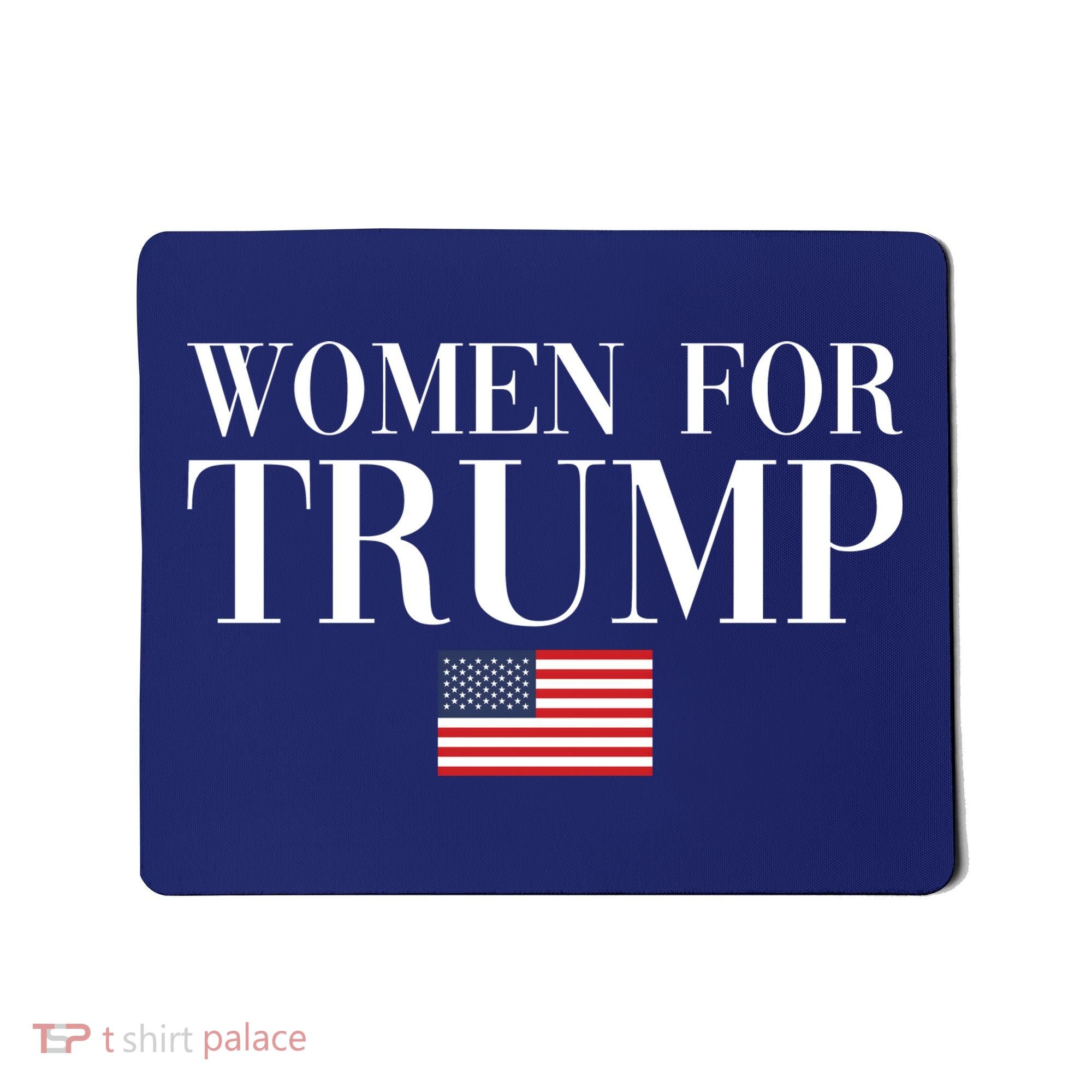 Women For Trump American Flag Mousepad
