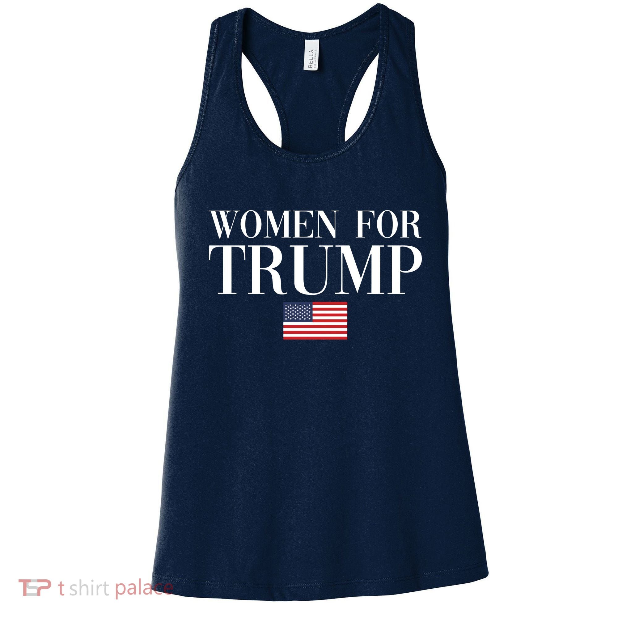 Women For Trump American Flag Women's Tank Top